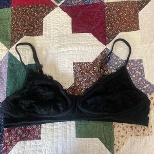 Elegant Black Lace Bralette
